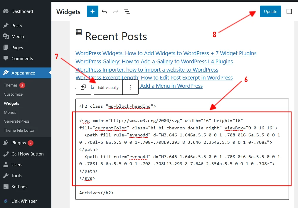 Add Bootstrap Icons Code in WordPress