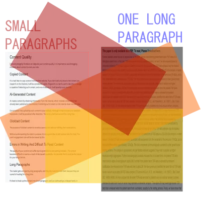 Small vs Long Paragraphs