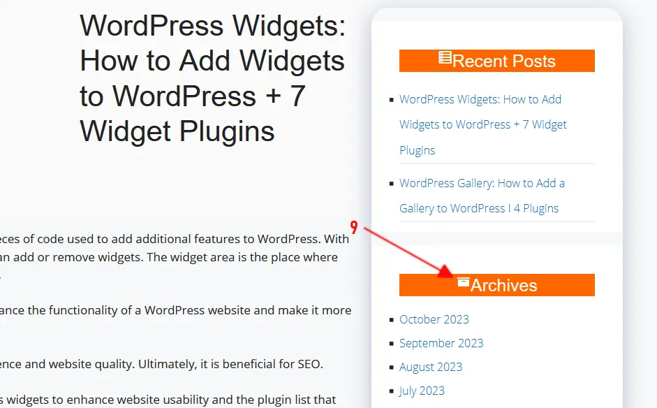 WordPress Dashicons