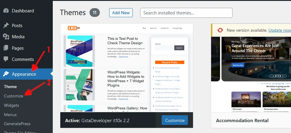 WordPress Dashicons