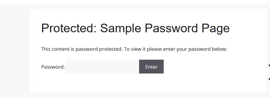 Password Protect WordPress