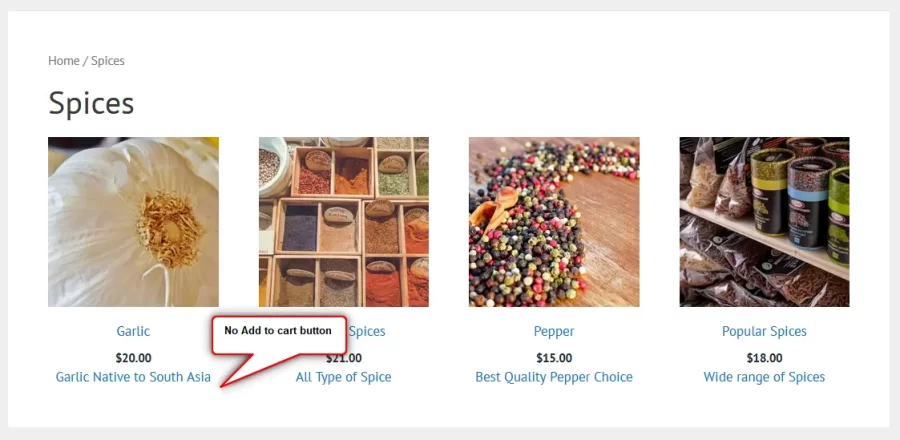 Add to Cart Button on Shop Page WooCommerce
